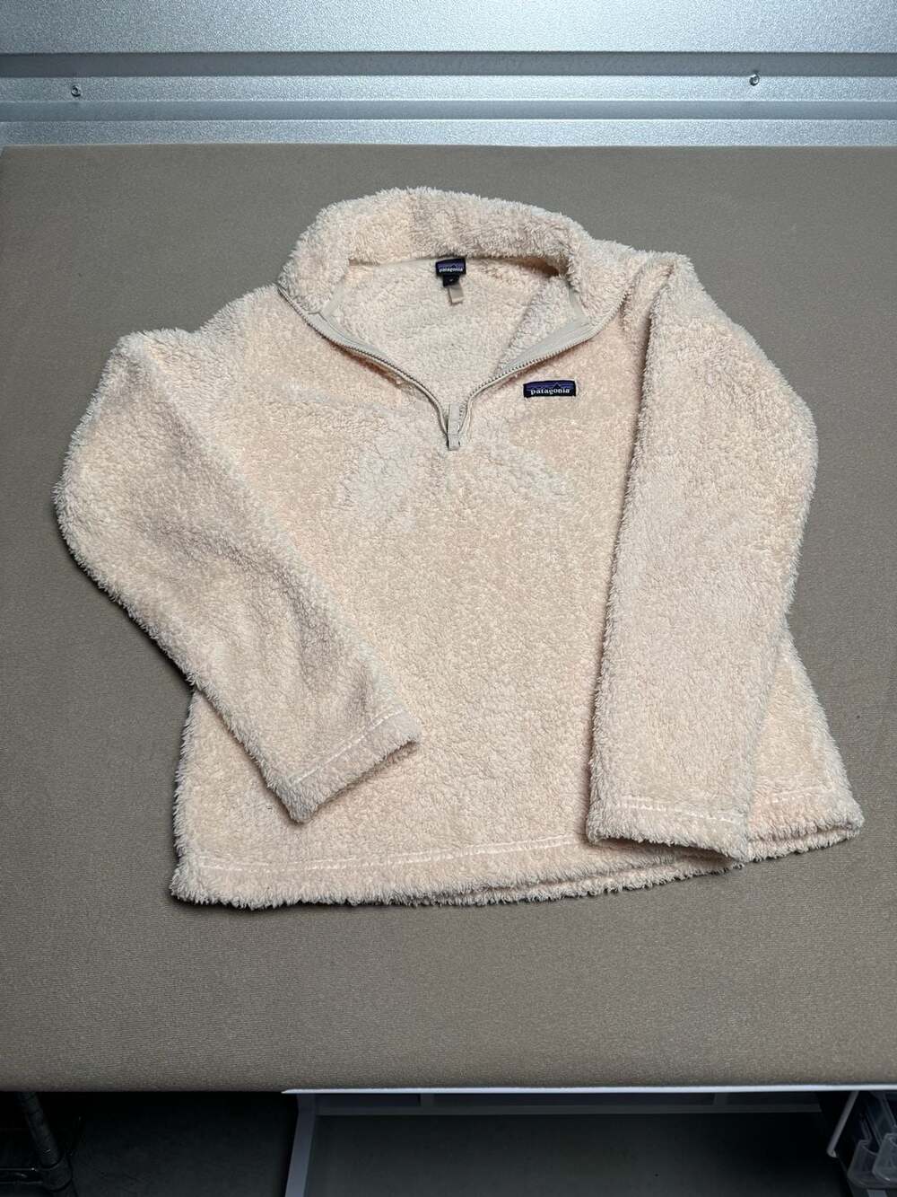 Patagonia Los Gatos 1/4 Zip Fleece Pullover Cream Size M
